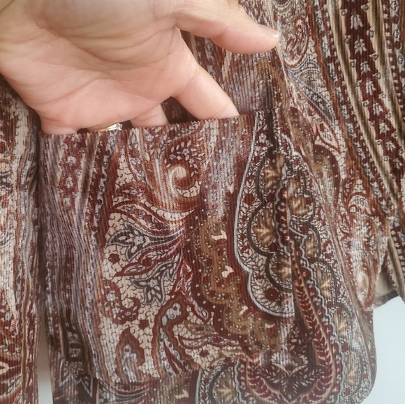 Henry Cottons Paisley Brown Two Button Blazer Jacket 4 - Picture 4 of 14